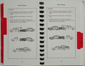 1991 Volkswagen Audi Towing Instructions - VW Golf Jetta Corrado Audi 80/90 V8