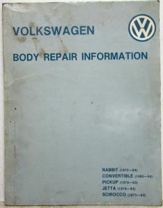 1975-1984 Volkswagen Body Repair Information Manual
