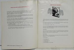 1975 Volkswagen VW Auto Emission Control Self-Study Guide