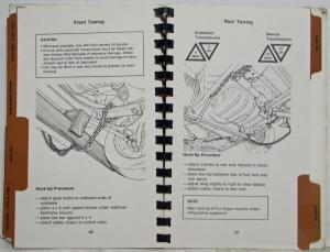 1985 Volkswagen Audi Towing Instructions - VW GTI Scirocco Audi Coupe 5000