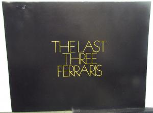 1973 Ferrari Dealer Sales Brochure Folder Dino 246 GT 365 GTB/4 GTC/42+2