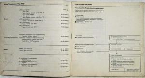 1976 Volkswagen VW Type 2 AFC Fuel Injection Troubleshooting Manual