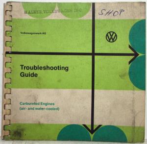 1974 Volkswagen Carbureted Engines Air/Water Cooled Troubleshooting Manual