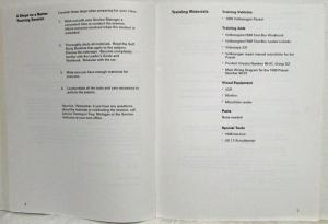 1990 VW Corporate Service Training Leaders Guide - 1598 Test Box