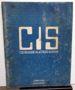 1979-1983 VW Audi Continuous Injection System Course 404 Service Publication