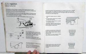 1979-1983 VW Audi Continuous Injection System Course 404 Service Publication