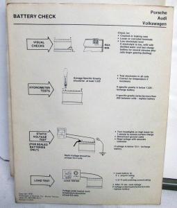 1979 VW Audi Charging Systems Course 705 Service Training Publication