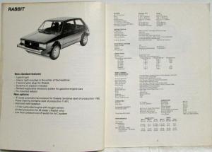 1982 Volkswagen VW Introductory Service Training Information Publication