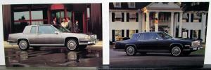 1985 Cadillac DeVille Eldorado NOS Mailer Postcards Pair