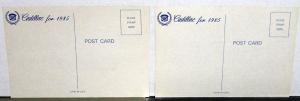 1985 Cadillac DeVille Eldorado NOS Mailer Postcards Pair