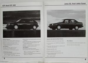 1990 VW Model Change Information Service Training Self Study Publication