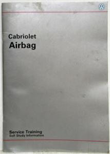 1990 Volkswagen VW Cabriolet Airbag Service Training Self Study Publication