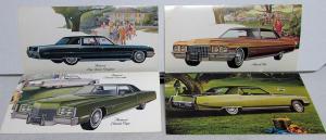 1971 Cadillac Fleetwood Sixty Special DeVille Eldorado Coupe Postcard Set Orig