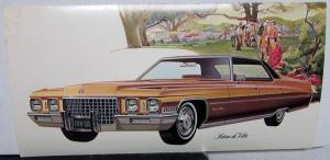 1971 Cadillac Fleetwood Sixty Special DeVille Eldorado Coupe Postcard Set Orig