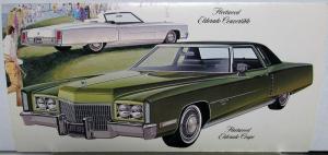 1971 Cadillac Fleetwood Sixty Special DeVille Eldorado Coupe Postcard Set Orig