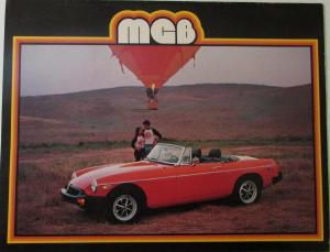 1979 MG MGB Original Color Sales Brochure