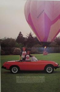 1979 MG MGB Original Color Sales Brochure