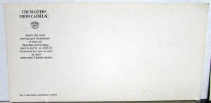 1974 Cadillac Sedan DeVille Fleetwood Eldorado Coupe NOS Mailer Postcard Pair