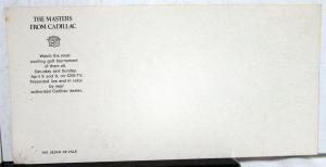 1974 Cadillac Sedan DeVille Fleetwood Eldorado Coupe NOS Mailer Postcard Pair