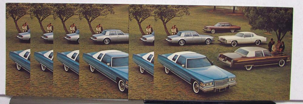 1976 Cadillac Eldorado Calais Fleetwood Seville DeVille NOS Postcards
