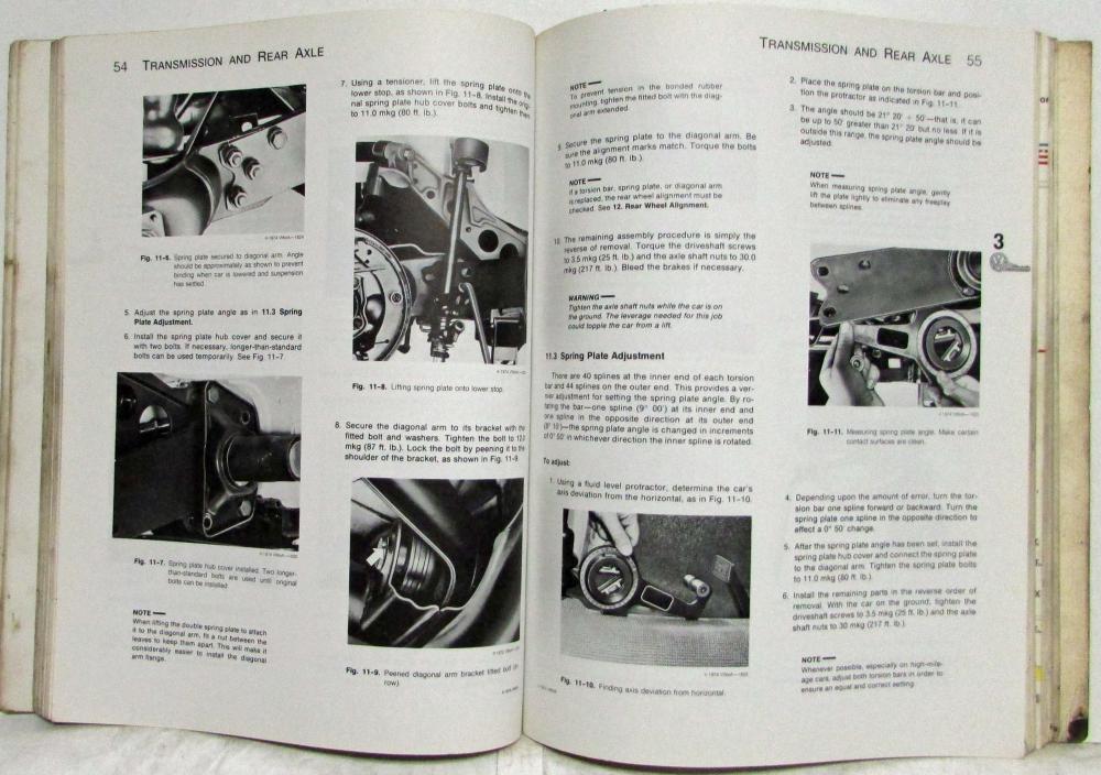 1969 VW BEETLE SERVICE MANUAL visual data 8