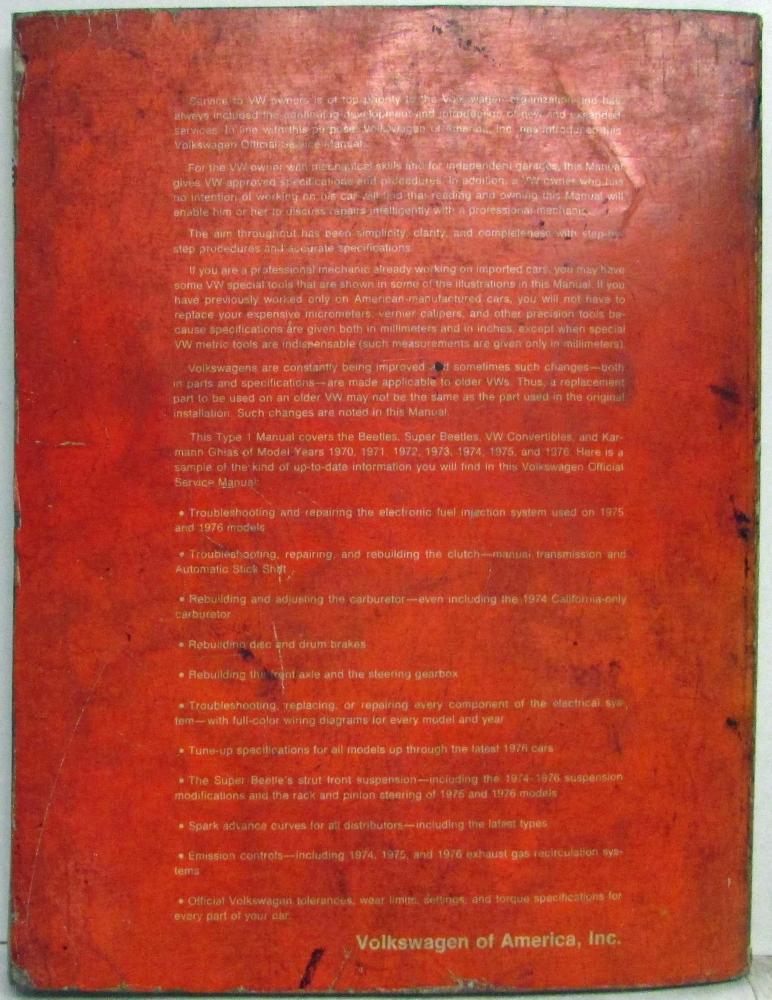 1974 VW SUPER BEETLE REPAIR MANUAL PDF FREE visual data 3