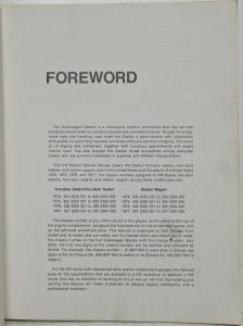 1974-1977 Volkswagen VW Dasher Service Shop Repair Manual