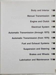 1974-1978 Volkswagen VW Dasher Service Shop Repair Manual