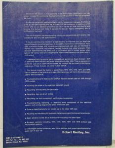 1974-1978 Volkswagen VW Dasher Service Shop Repair Manual