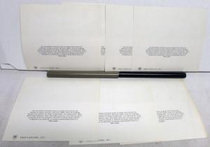 1985 Cadillac Eldorado Coupe Seville DeVille Mailer NOS Postcards