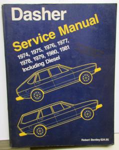 1974-1981 Volkswagen VW Dasher Including Diesel Service Shop Repair Manual
