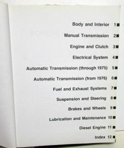 1974-1981 Volkswagen VW Dasher Including Diesel Service Shop Repair Manual