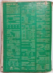 1975-1977 VW Rabbit Type 17 and Scirocco Type 53 Service Shop Repair Manual