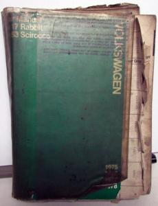 1975-1978 VW Rabbit Type 17 and Scirocco Type 53 Service Shop Repair Manual