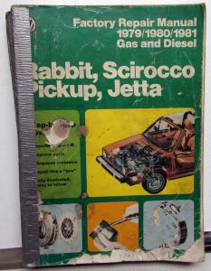 1979-1981 VW Rabbit Scirocco Pickup Jetta Gas and Diesel Service Manual