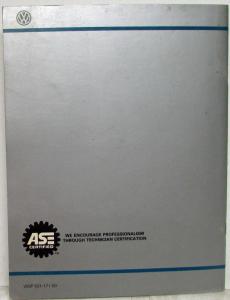 1989 Volkswagen VW Anti-Lock Brake System Service Training Publication