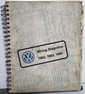 1982 1983 1984 Volkswagen VW Electrical Wiring Diagrams - Rabbit Pickup Scirocco