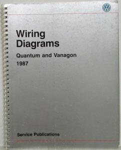 1987 Volkswagen VW Electrical Wiring Diagrams - Quantum Vanagon