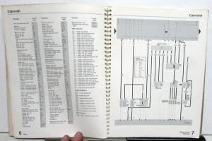 1987 VW Electrical Wiring Diagrams - Cabriolet Fox Golf GTI Jetta Scirocco