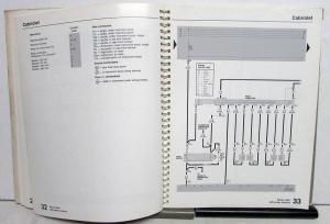 1987 VW Electrical Wiring Diagrams - Cabriolet Fox Golf GTI Jetta Scirocco