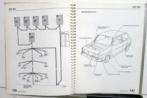 1987 VW Electrical Wiring Diagrams - Cabriolet Fox Golf GTI Jetta Scirocco