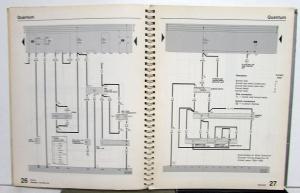 1988 Volkswagen VW Electrical Wiring Diagrams - Quantum Vanagon