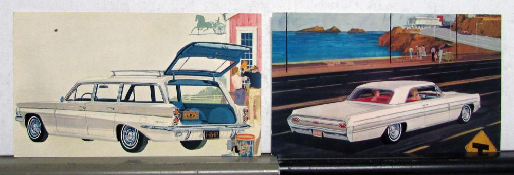 1962 Oldsmobile Super 88 Holiday Coupe F85 Station Wagon Postcards