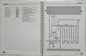 1990 Volkswagen VW Electrical Wiring Diagrams - Cabriolet Fox Vanagon