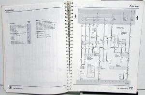 1991 Volkswagen VW Electrical Wiring Diagrams - Cabriolet Corrado Fox Vanagon