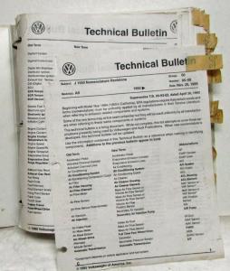 1994-1995 Volkswagen VW Collection of Technical Bulletins