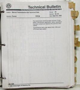 1994-1995 Volkswagen VW Collection of Technical Bulletins