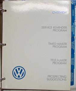 1994 Volkswagen VW Preferred Service System Retailer Guide - Dealer Piece