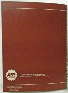 1984-1985 Audi 5000 Update ProTraining Booklet