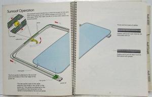 1977-1981 Audi Sunroof ProTraining Booklet with Meeting Guide